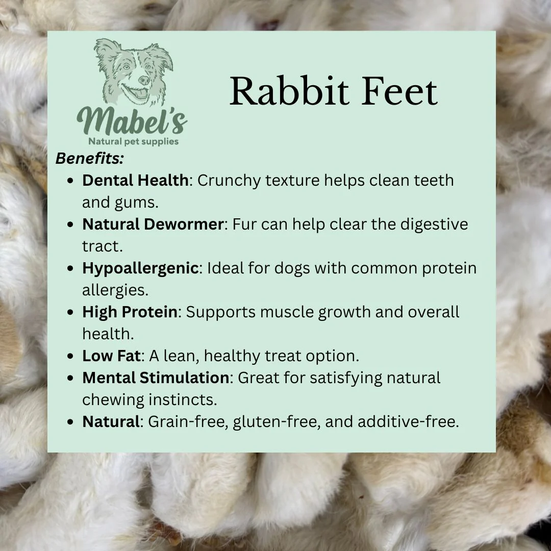 Hairy rabbit feet 1kg or 500g bulk bag, natural dog treat - Image 4